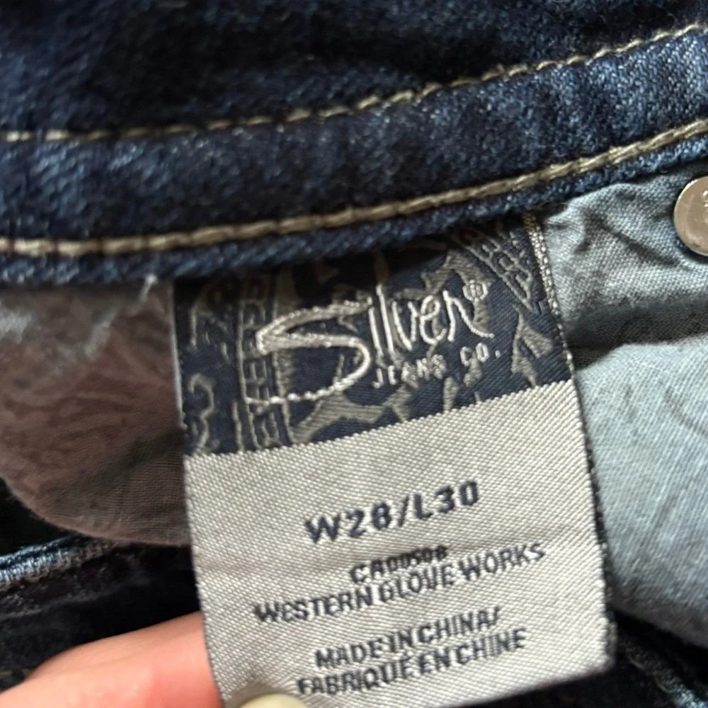 Silver Jeans‎ Suki Jeans Mid Bootcut Dark Wash Denim Western Womens Size 28
